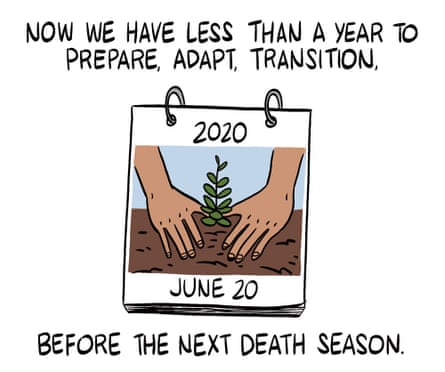 Now we have less than a year to prepare, adapt, transition, before the next death season.