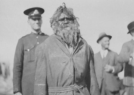 Jimmy Clements at the opening of the federal parliament in Canberra in 1927