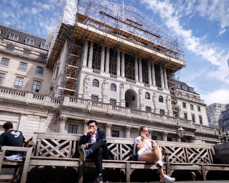 Bank of England building in London
