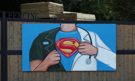 A mural in tribute to the NHS painted by artist Rachel List in Pontefract.
