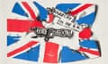Detail from Jamie Reid’s artwork for the Sex Pistols’ Anarchy in the UK promotional poster.