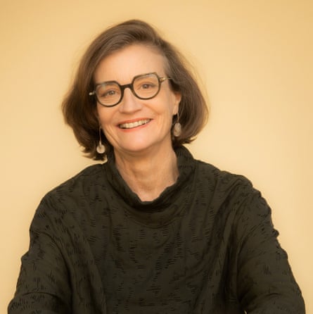 a woman smiles