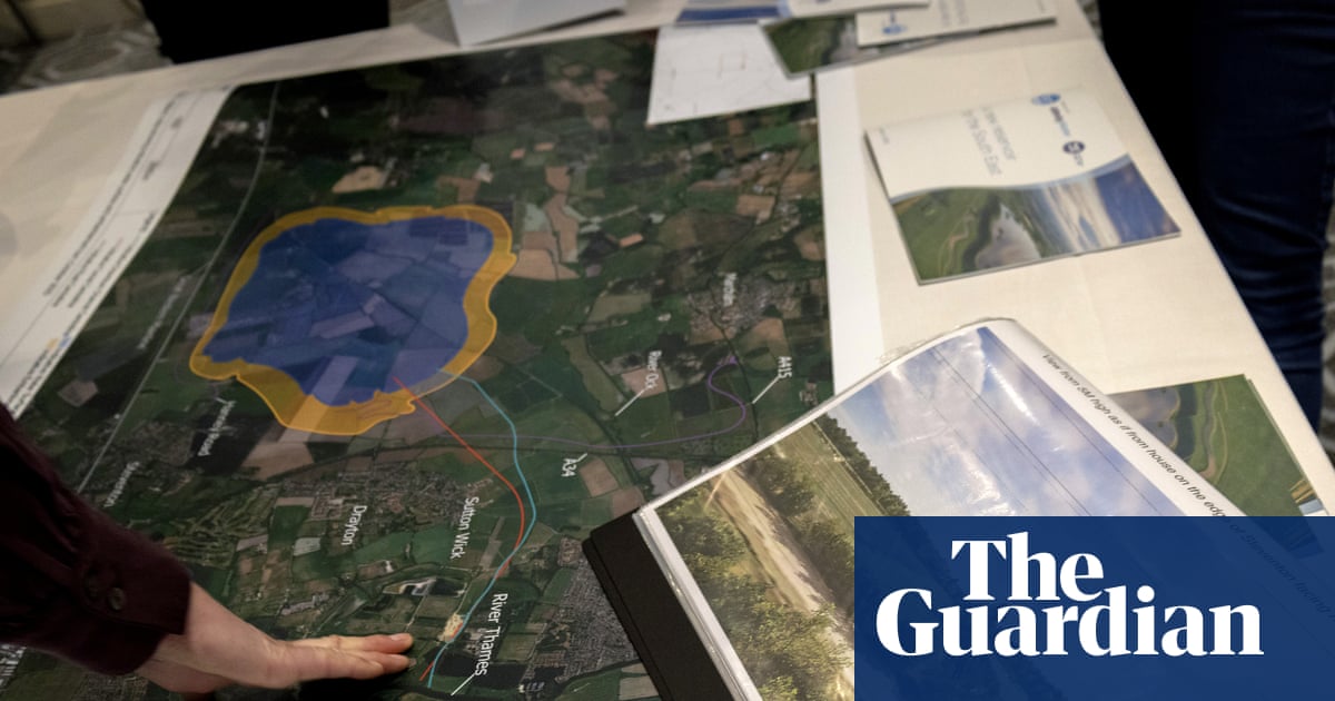Thames Water redraws mega-reservoir plan amid local opposition