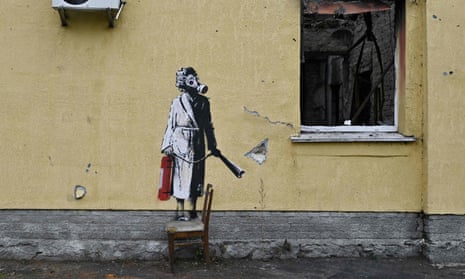 Un mural hecho por Banksy
