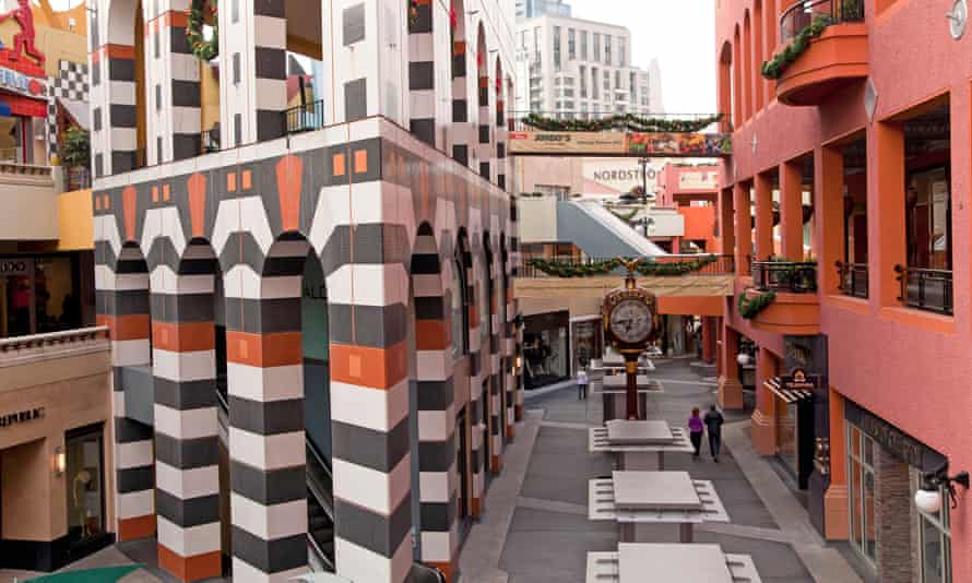 The jazzy Horton Plaza mall in San Diego, California.