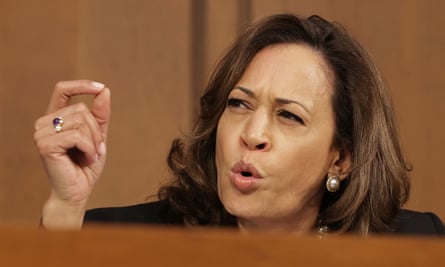 Senator Kamala Harris objected that judiciary committee members had been denied access to key documents about Kavanaugh’s White House experience.