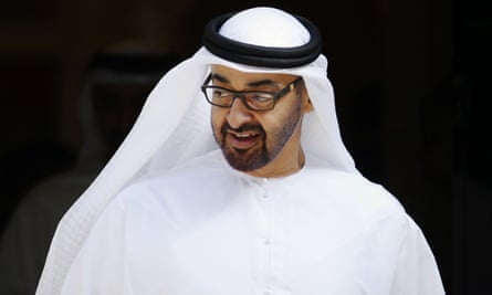 Sheikh Mohammed bin Zayed Al Nahyan leaves Downing Street after a meeting with David Cameron.
