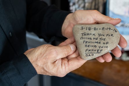 rock says “thank you for giving me the privilege of being your father - dad”