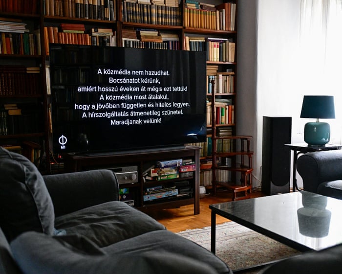 Hungarian public media outlets halt broadcasting in post-Orbán shake-up