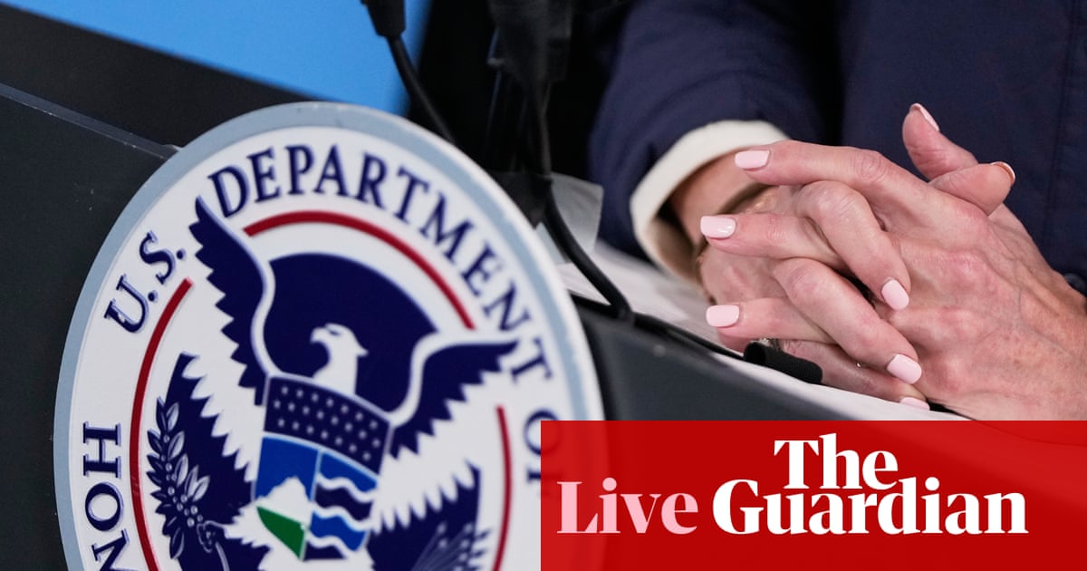 Donald Trump again denies ever visiting Epstein’s island and repeats threat to sue journalist – US politics live