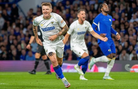 Chelsea’s Enzo Fernández shows his worth with AFC Wimbledon winner | Carabao Cup 5 AFC Wimbledon’s James Tilley celebrates putting his side ahead from the penalty spot.