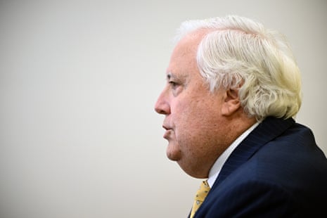 Clive Palmer speaks to media in Melbourne on Thursday.