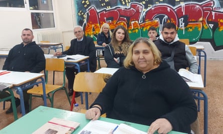Vasillis Panayiotaropoulos and classmates