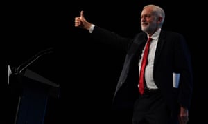 Labour leader Jeremy Corbyn at the TUC Congress in Brighton.