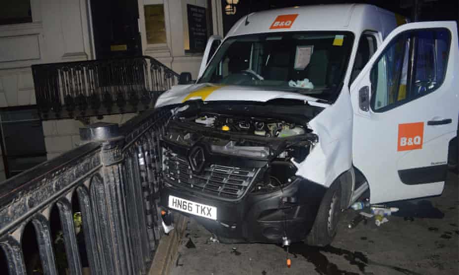 The van used in the London Bridge attacks.