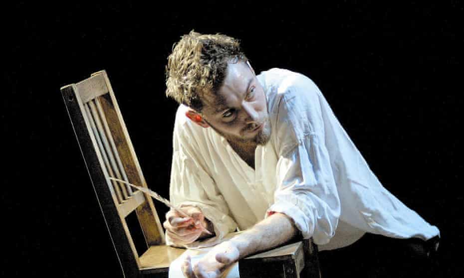 Jude Law in the play Doctor Faustus at the Young Vic theatre