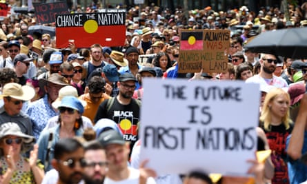 The Invasion Day rally in Melbourne
