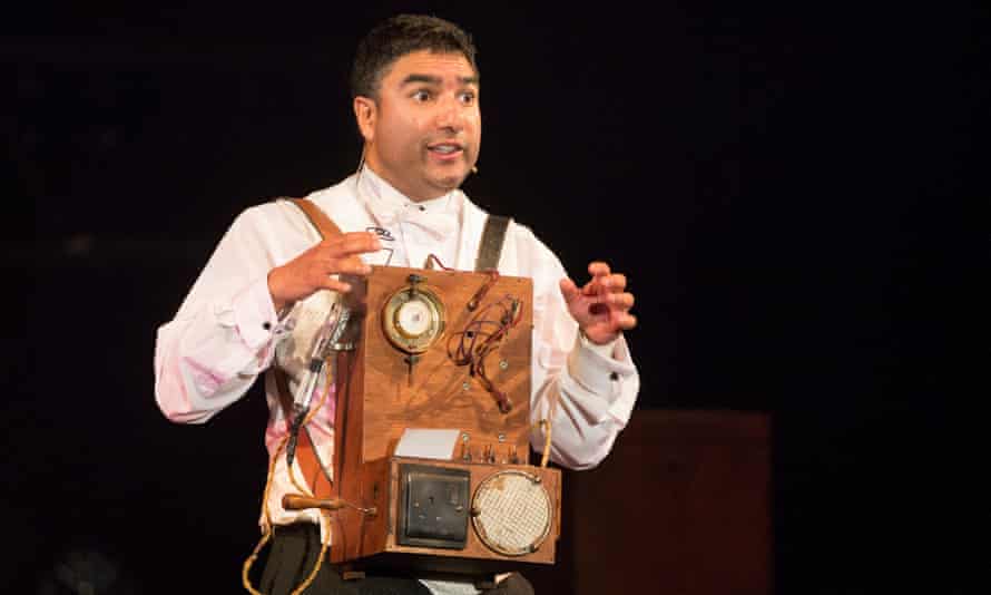 Nick Mohammed performs Mr Swallow and the Vanishing Elephant at Edinburgh festival in 2018.