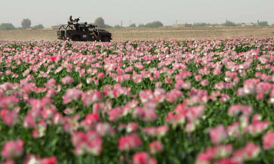 British troops patrol Helmand province in southern Afghanistan.