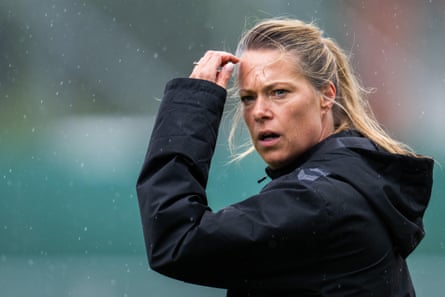 Johanna Almgren on the touchline