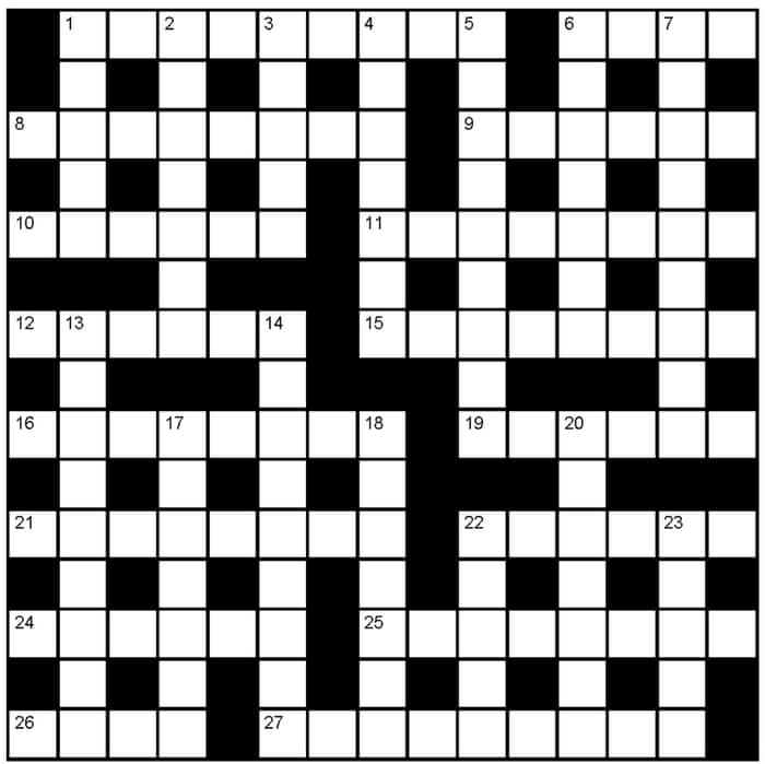 Genius crossword No 227 | Crosswords | The Guardian