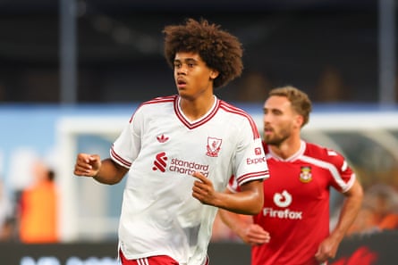 Ifeanyi Ndukwe playing for Liverpool