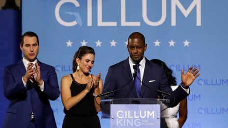 Andrew Gillum concedes Florida governor race to Ron DeSantis on Tuesday night  – video