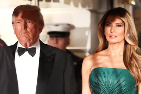 As legislation to require the release of the Epstein files makes its way through Congress, Donald Trump and first lady Melania Trump waited to welcome the Saudi crown prince, Mohammed bin Salman, to dinner at the White House.