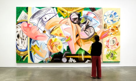 An image of the Dana Schutz exhibition at the Institute of Contemporary Art in Boston.