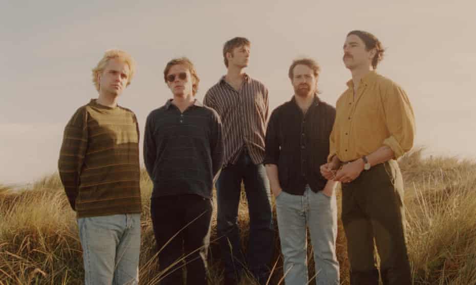 Fontaines DC (from left) Tom Coll, Conor Deegan, Carlos O’Connell, Conor Curley, Grian Chatten.