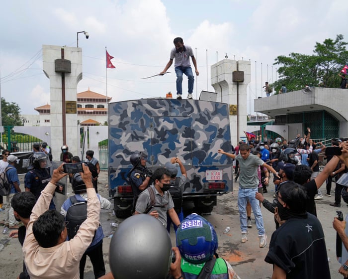 At least 19 killed in ‘gen Z’ protests against Nepal’s social media ban
