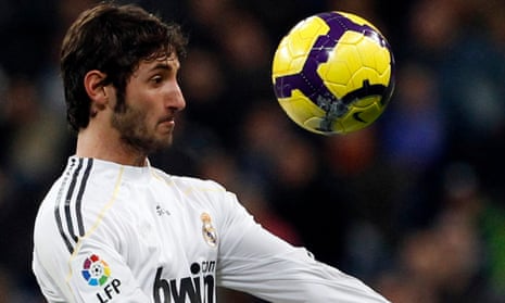 Esteban Granero during his time at Real Madrid. He says: ‘We’ve built a model that estimates and predicts the number of cases and tracks the evolution of those numbers.’