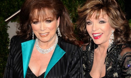 Jackie and Joan Collins, side by side, at the 81st Annual Academy Awards Vanity Fair Party, in Los Angeles, 2009
