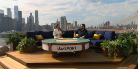 Screengrab from ITV Sport sum of Mexico v South Africa World Cup group crippled connected 11/06/2026.