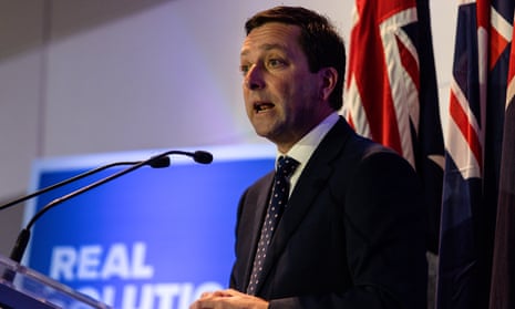 Matthew Guy speaking at a lectern