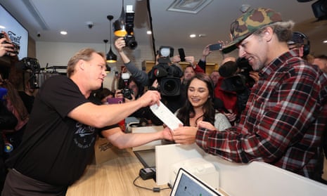 Nikki Rose and Ian Power become first to buy legalised cannabis in St John’s, Canada.