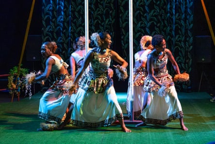 Performers dancing