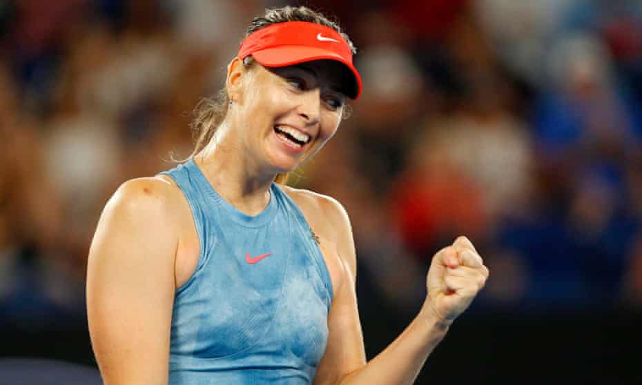 Maria Sharapova was proud of her performance against her old enemy Caroline Wozniacki, who who the Australia Open last year.