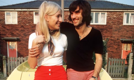 Love birds: George Best with Eva Haraldsted and the eye-catching yellow Lotus Europa.