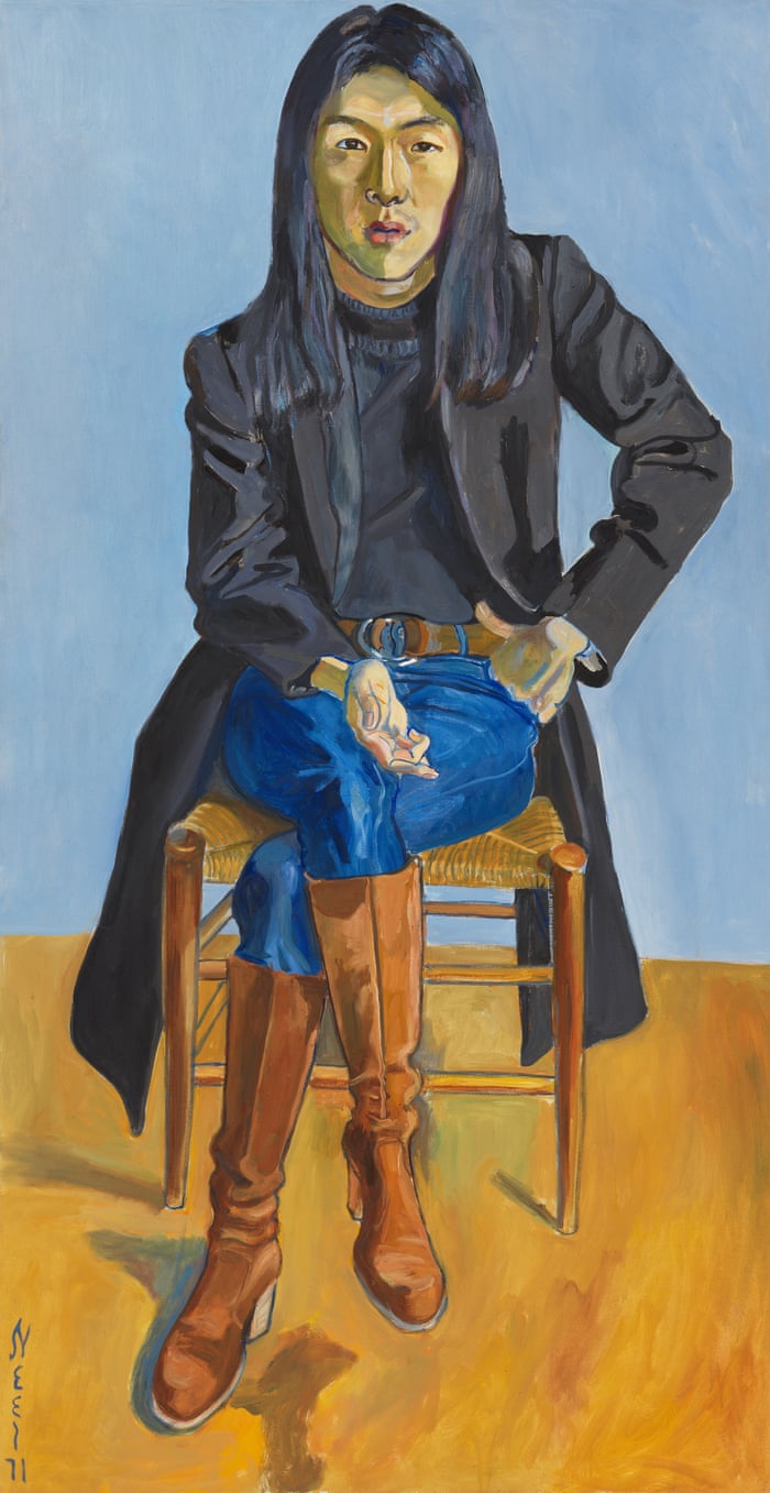 Ron Kajiwara, 1971, by Alice Neel