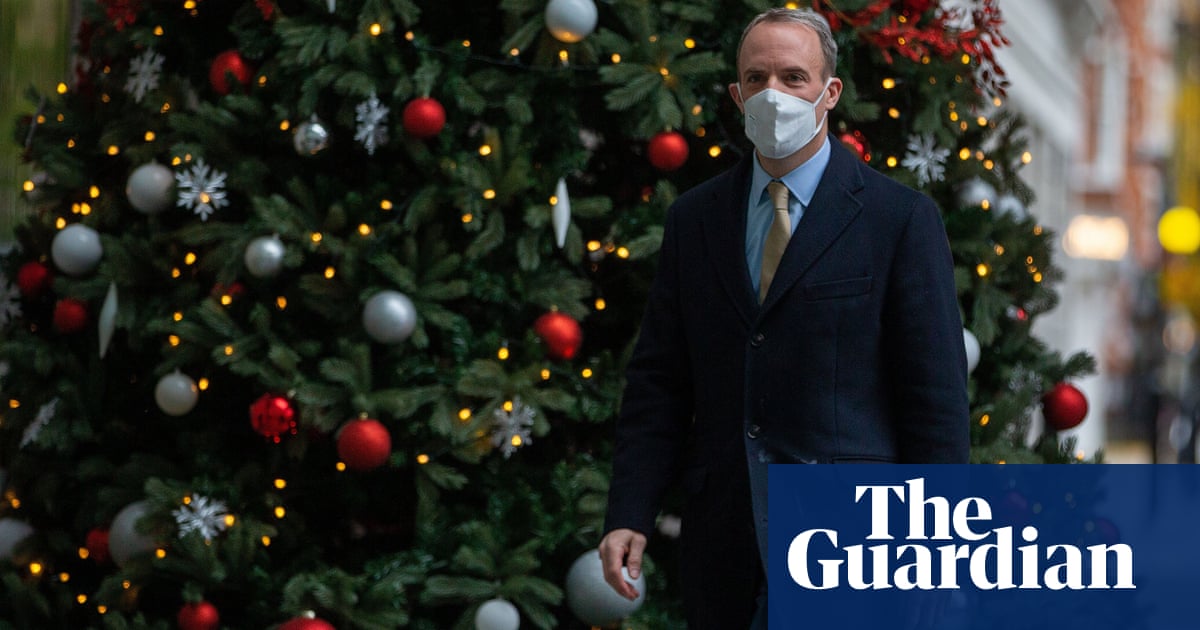 Raab says 'formal party' in No 10 last Christmas would have broken UK Covid rules