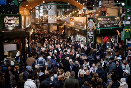 Borough Market at Christmas, 2023.