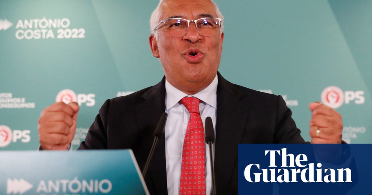 António Costa pledges to make Portugal ‘fairer’ after surprise poll victory