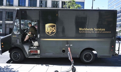 UPS said the driver who was overcome by heat had recovered.
