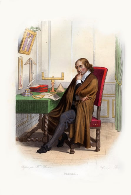 the 17th-century mathematician blaise pascal at work