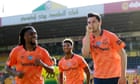 Everton's Michael Keane flicks in to plunge Norwich closer to relegation