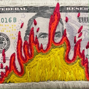 American Dollar Banknote artworks by Stacey Lee Webber