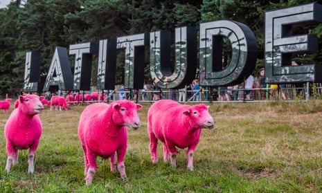 Latitude festival accused of cruelty over pink sheep stunt | Animal welfare  | The Guardian