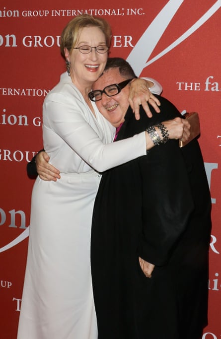 Alber Elbaz with Meryl Streep in New York in 2015.