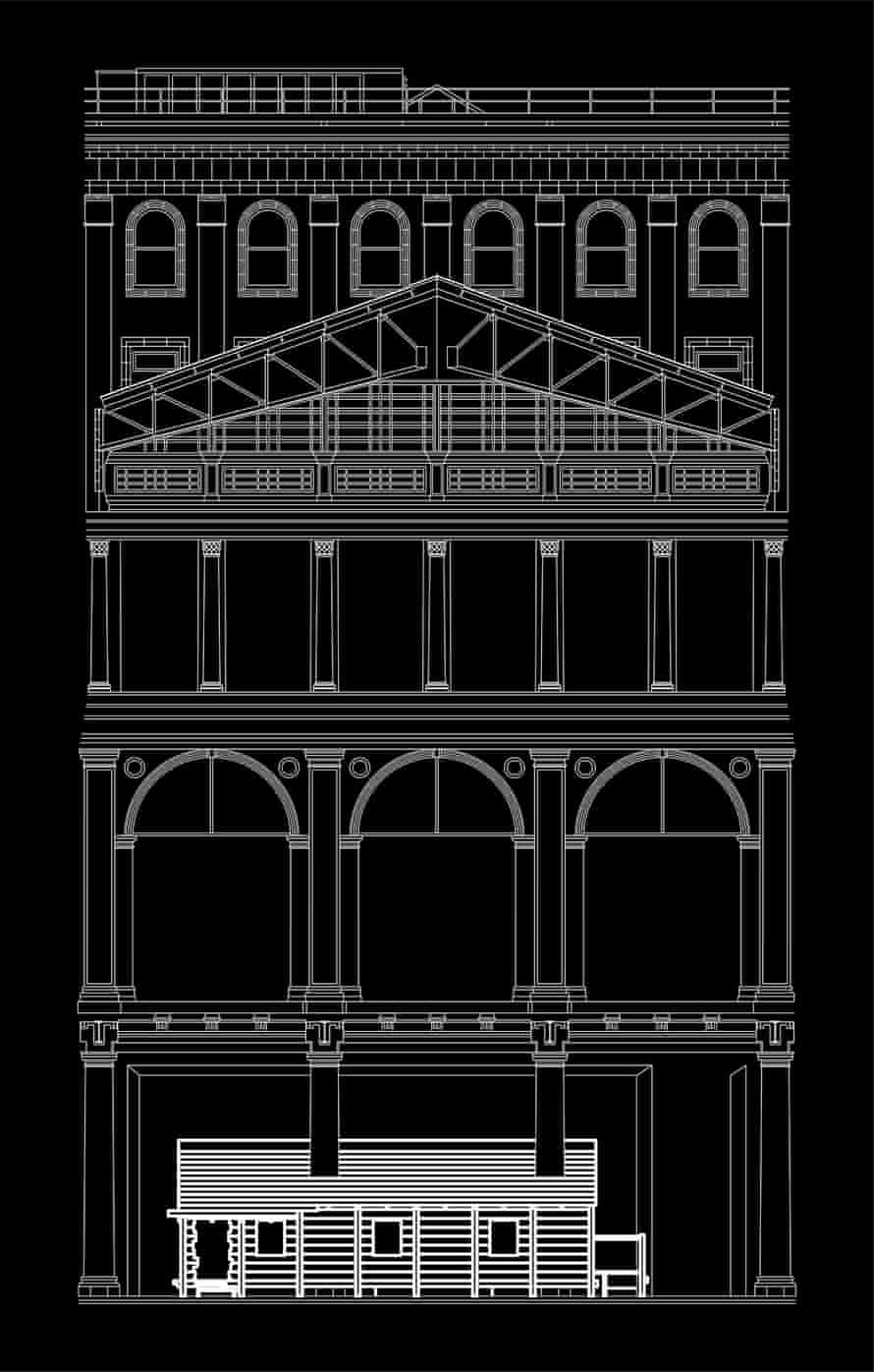 Virgil Abloh (Rockford, Illinois, 1980 – 2021, Chicago, Illinois). Schematic drawing for SOCIAL SCULPTURE , 2022